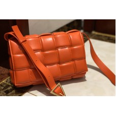 Bolso cassette acolchado Bottega Veneta 591970 en piel de cordero naranja  imitacion Bolsos baratos ,Réplica, falso